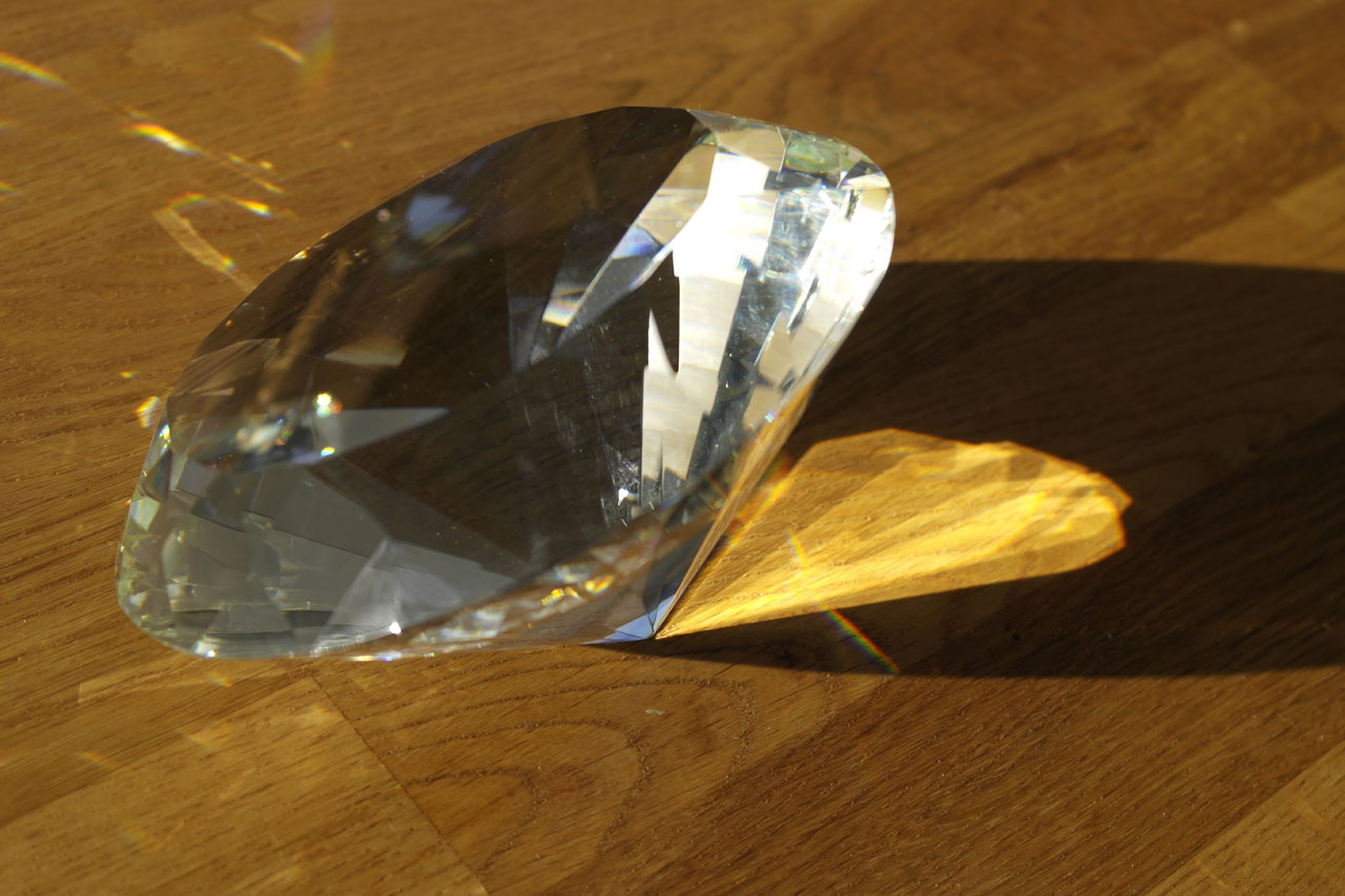 Glasdiamant Ø 12 cm aus Glaskristall